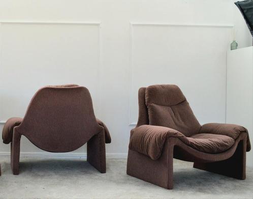 Paar P60-fauteuils van Vittorio Introini voor Saporiti, Huis en Inrichting, Fauteuils, Zo goed als nieuw, Ophalen