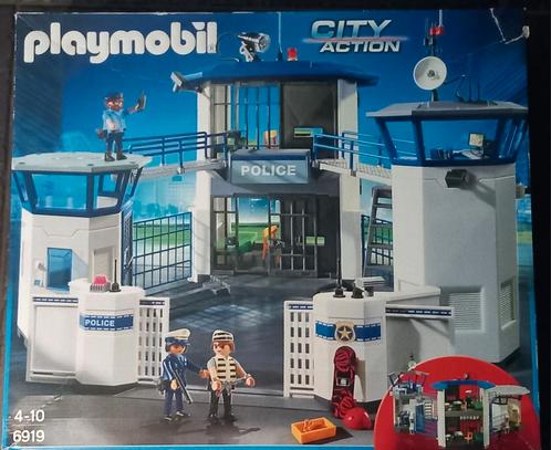 PLAYMOBIL City Action Politiebureau met gevangenis 6919, Kinderen en Baby's, Speelgoed | Playmobil, Zo goed als nieuw, Ophalen of Verzenden