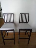 2 chaises de bar/chaises hautes Ikea, Twee, Bruin, Zo goed als nieuw, Hout
