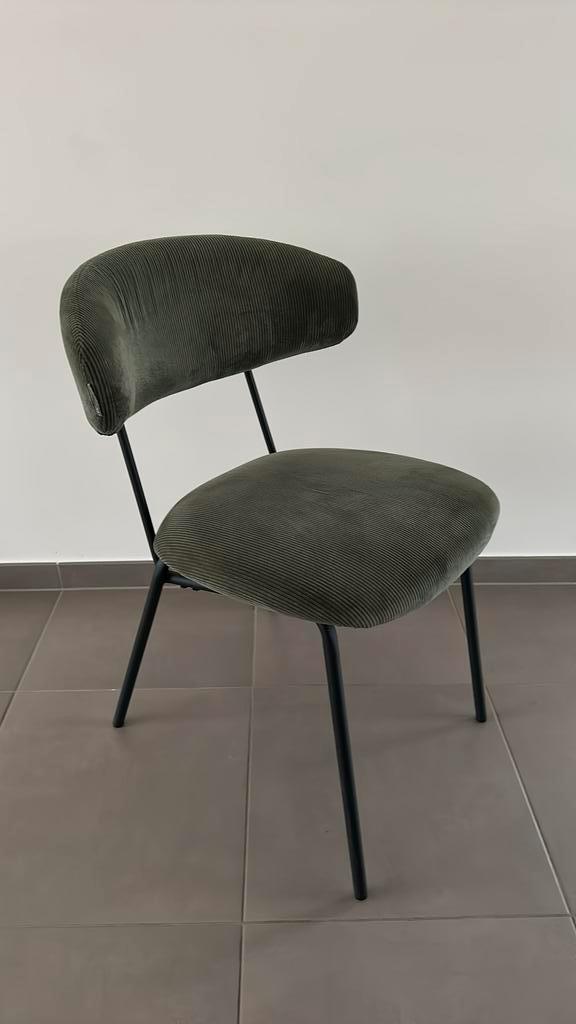 Ronde eettafel diameter 130 + 6 stoelen, Huis en Inrichting, Stoelen, Gebruikt, Ophalen