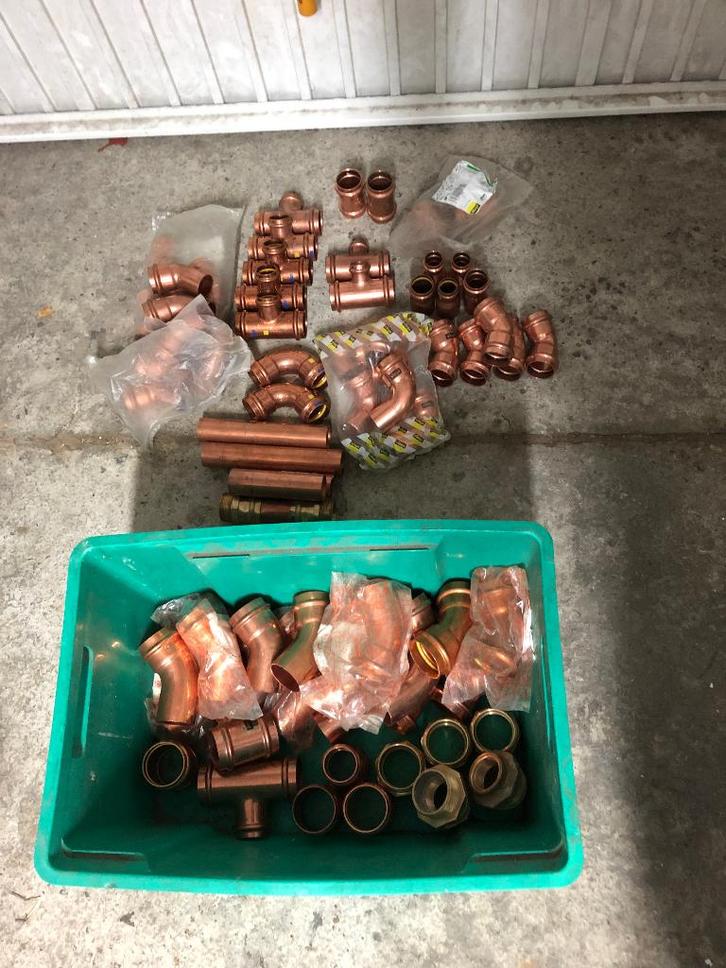 Cuivre lot 54 - 42 a sertir, Doe-het-zelf en Bouw, Sanitair, Nieuw, Koper, Ophalen