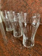 Coca Cola glazen 3 stuks doorschijnend 7,6 x 14,4 cm, Ophalen, Zo goed als nieuw, Frisdrankglas