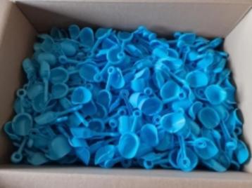 PARTIJ SCHEPJE 12CM BLAUW, Ophalen of Verzenden, Nieuw