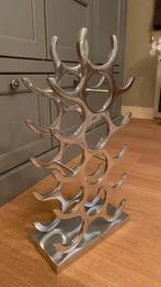 Wijnrek in aluminium, Huis en Inrichting, Woonaccessoires | Wijnrekken, Ophalen, Zo goed als nieuw