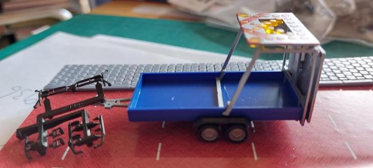 REMORQUES HOLK 0823 POUR USAGES DIVERS 1:87., Hobby & Loisirs créatifs, Voitures miniatures | 1:87, Neuf, Autres types, Autres marques