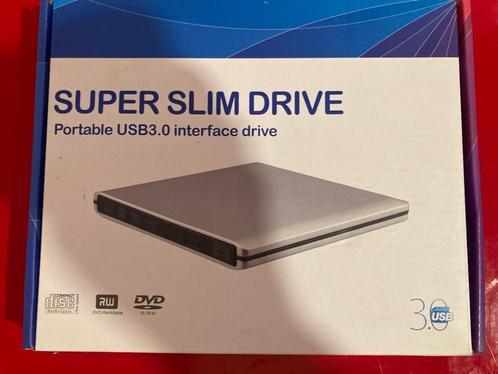 Superslanke dvd-speler, USB 3.0 Plug and Play-interface, Po, Computers en Software, Optische drives, Zo goed als nieuw, Extern