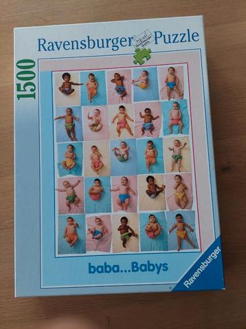 Puzzel 1500 st - Ravensburger - baby's van deze wereld beschikbaar voor biedingen