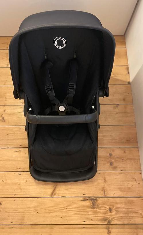 Bugaboo Fox bovenstel Zwart (incl. acc.), Kinderen en Baby's, Buggy's, Zo goed als nieuw, Overige merken, Regenhoes, Verstelbare rugleuning