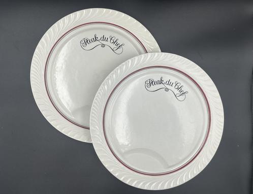 Villeroy & Boch Steakborden – Set van 2 ("Steak du Chef"), Huis en Inrichting, Keuken | Servies, Zo goed als nieuw, Bord(en), Overige stijlen