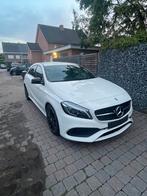 Mercedes Benz A180D Amg Line, Auto's, Voorwielaandrijving, Wit, Leder, Bedrijf