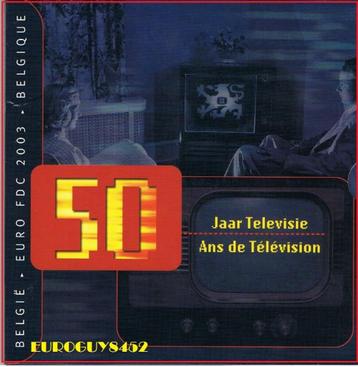 Belgique : set de pièces en euros 2003 (50 ans de télévision, Envoi, Série