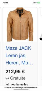 Veste cuir ventiuno, Enlèvement, Comme neuf, Taille 48/50 (M), Beige