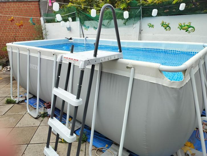 Intex Prism 400x200x122, Tuin en Terras, Zwembaden, Zo goed als nieuw, Opzetzwembad, 120 cm of meer, 400 cm of meer, 200 tot 300 cm