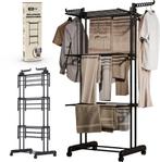 BAYUS Droogrek Inklapbaar op Wielen – Wasrek – Droogtoren, Tuin en Terras, Droogmolens en Wasrekken, Ophalen of Verzenden, Nieuw