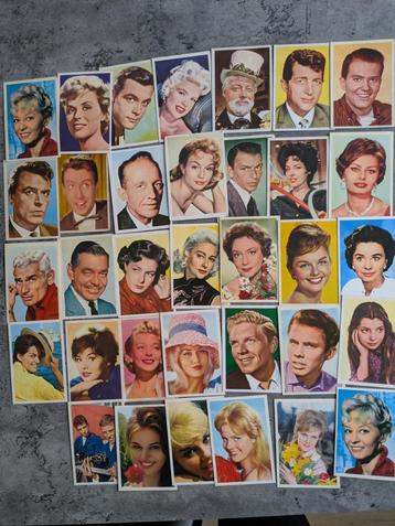 FILM STERREN MOVIE KAARTEN PLAATJES 34X beschikbaar voor biedingen