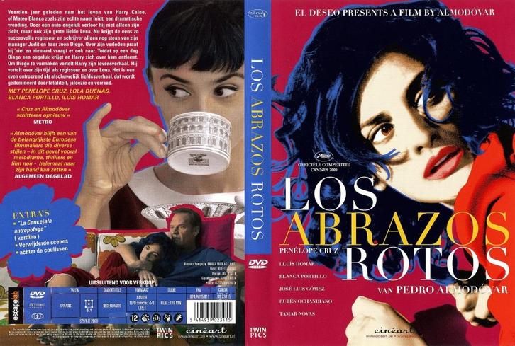 DVD "Los Abrazos Rotos", Cd's en Dvd's, Dvd's | Drama, Gebruikt, Drama, Vanaf 12 jaar, Ophalen of Verzenden