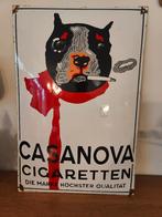 Emaille bord Casanova Cigaretten, Antiek en Kunst, Antiek | Email, Ophalen of Verzenden