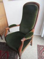 houten fauteuil "Voltaire" te koop, Maison & Meubles, Fauteuils, Enlèvement, Tissus, Utilisé