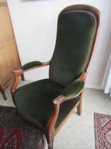 houten fauteuil "Voltaire" te koop