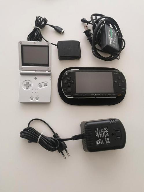 Nintendo Gameboy Advance SP + Sony PSP-1001 (USA Editions), Games en Spelcomputers, Games | Nintendo Game Boy, Gebruikt, Ophalen of Verzenden