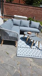 Vends salon de jardin, Tuin en Terras, 5 zitplaatsen, Kunststof, Gebruikt, Bijzettafel