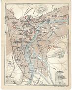 1911 - Liège plan de la ville, Antiquités & Art, Envoi