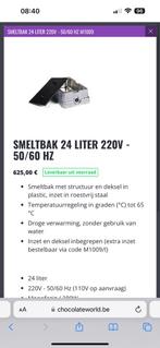 CHOCOLADE SMELTBAK 24L ( aparte chocoladekraan), Nieuw