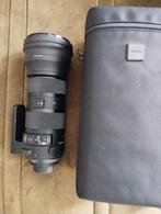 Sigma 150-600mm f/5-6.3 DG OS HSM Sports (Nikon F) met hoes, Audio, Tv en Foto, Ophalen of Verzenden, Zo goed als nieuw, Telelens