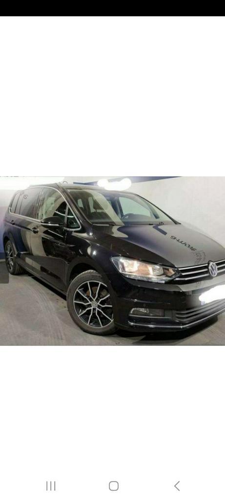 Touran 7 zetels euro 6c, Auto's, Volkswagen, Particulier, Touran, Euro 6, 5 deurs, Handgeschakeld, Zwart, Alcantara, Ophalen