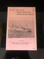 EXPO 58   boekje COMPAGNIE MARITIME BELGE / CONGOLAISE, Verzamelen, Ophalen of Verzenden, Zo goed als nieuw, Overige typen