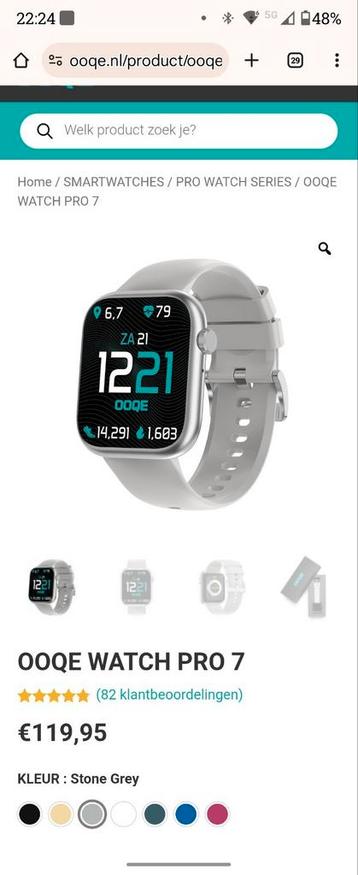 OOQE smartwatch Pro 7 beschikbaar voor biedingen