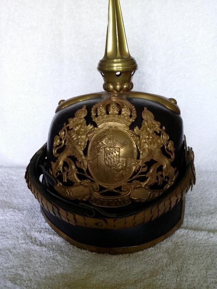Casque à pointe de troupe du 2-ème régiment  Schwere Reiter., Verzamelen, Militaria | Algemeen, Landmacht, Helm of Baret, Ophalen of Verzenden
