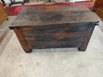 Zeer oude eiken koffer, Antiek en Kunst, Ophalen of Verzenden