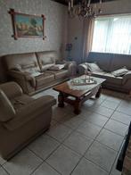 Lederen salon, Huis en Inrichting, Zetels | Complete zithoeken, Ophalen