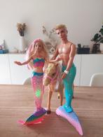 Mermaid Barbie en Ken, Kinderen en Baby's, Ophalen, Zo goed als nieuw, Barbie