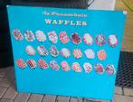Vintage bord „Waffles”, Verzamelen, Ophalen, Reclamebord
