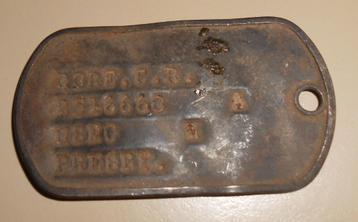 United States Marines Corps USMC Dog tag Vietnam periode Gro, Verzamelen, Ophalen of Verzenden, Marine, Overige typen