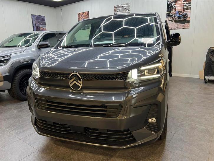 CITROËN JUMPY L3 2.0 HDI 180PK 2025 10 KM AUTOMAAT 6PL FULL, Auto's, Citroën, Bedrijf, Jumpy Combi, Diesel, Euro 6, 6 deurs, Zilver of Grijs