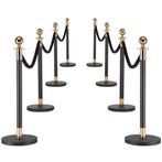 Afzet palen (4), Barrière met Fluwelen touwen (3)      µ0a, Articles professionnels