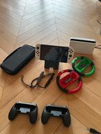 Nintendo Switch (OLED) 64 GB + accessories, Ophalen, Zo goed als nieuw, Switch OLED