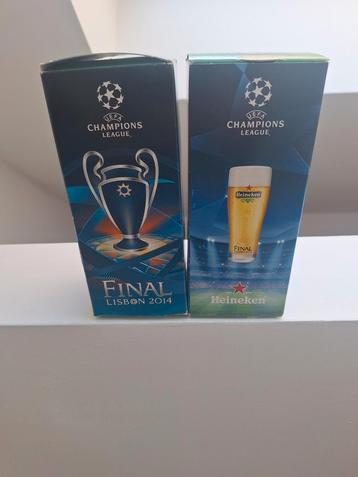 Champions League Heineken glazen - Finale 2014 Lissabon beschikbaar voor biedingen