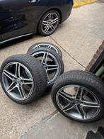 Originele Mercedes AMG velgen met Pirelli winterbanden., Auto-onderdelen, 18 inch, Velg(en), Personenwagen, Gebruikt