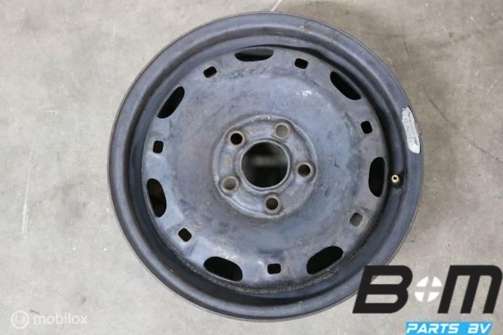 Originele 14 inch stalen velg VW Polo 9N / 9N3 6Q0601027H, Auto-onderdelen, Banden en Velgen, Velg(en), Gebruikt