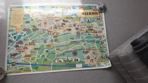 kaart van Meerhout, Verzamelen, Overige Verzamelen, Gebruikt, Ophalen