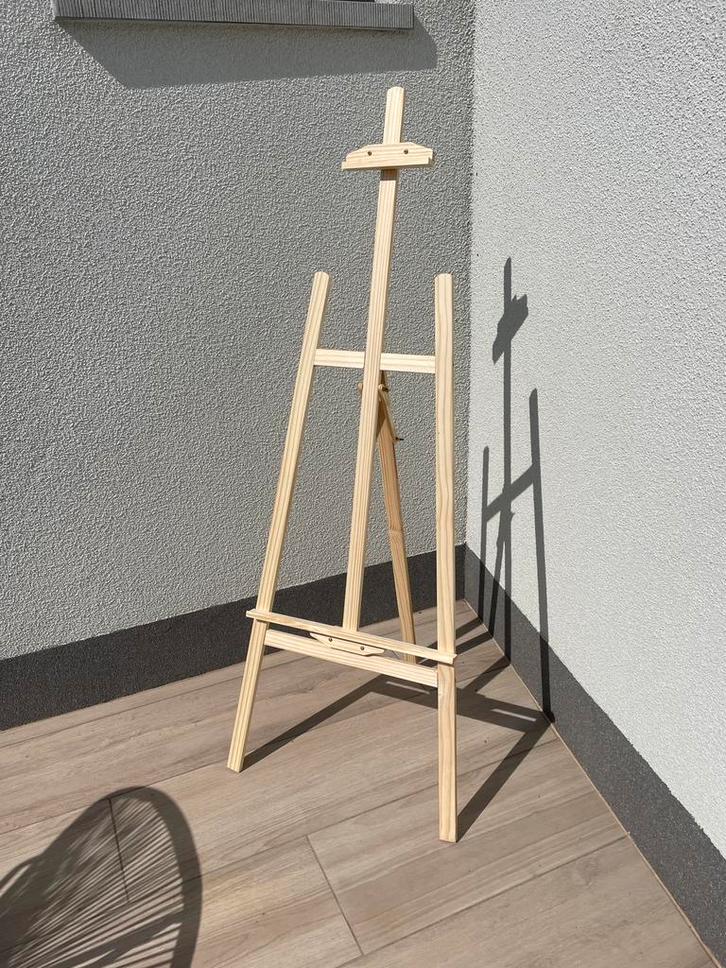 Trépied chevalet bois panneau mariage baptême anniversaire, Doe-het-zelf en Bouw, Schildersmaterialen, Zo goed als nieuw, Ophalen