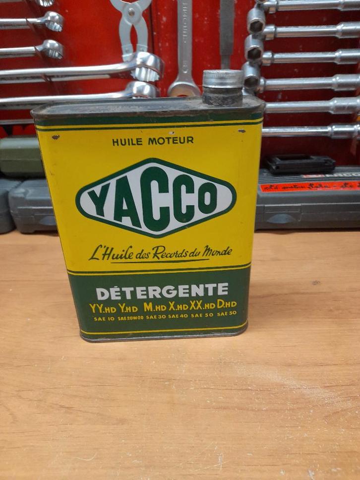 oud, leeg, tabakswasmiddel Y.HD, oliekan, Verzamelen, Merken en Reclamevoorwerpen, Gebruikt, Overige typen, Verzenden