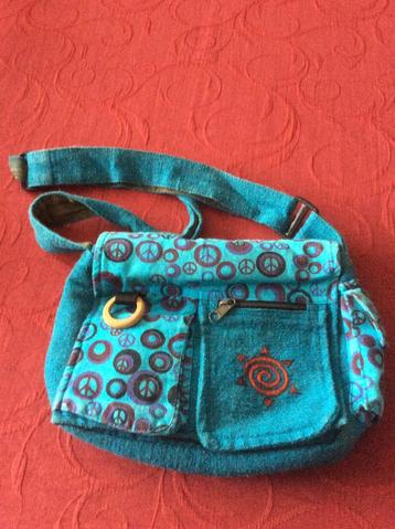 Sac à bandoulière, paix ! ! !, Enlèvement, Comme neuf, Bleu