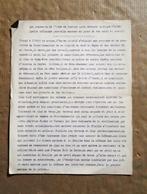 Franc-Maçonnerie - Travail pour initiation IVe grade - 1919, Autres types, Utilisé, Enlèvement ou Envoi, A. Cahoy(?)