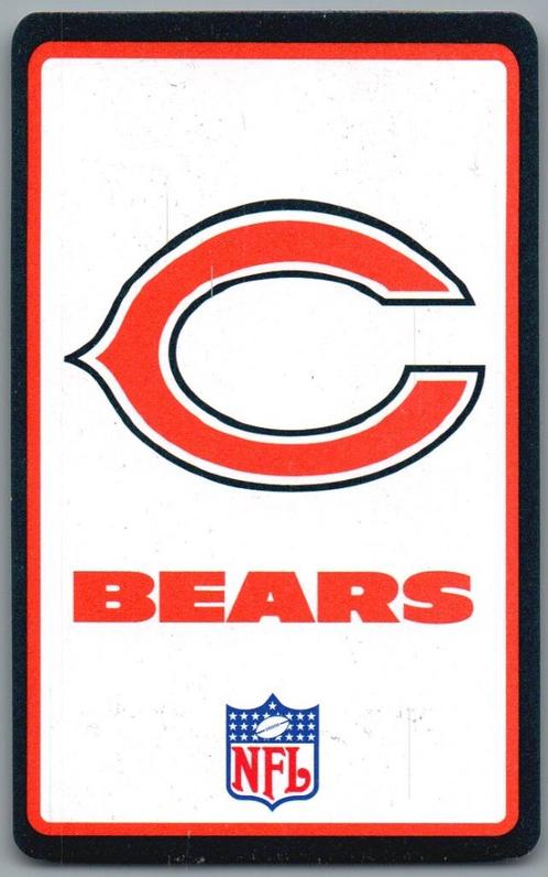 cartes à jouer - LK8368 - NFL Chicago Bears, Collections, Cartes à jouer, Jokers & Jeux des sept familles, Comme neuf, Carte(s) à jouer