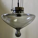 Druppelvormige Raak Chaparral hanglamp ca.: 1968, Huis en Inrichting, Lampen | Hanglampen, Gebruikt, Hollywood regency, Ophalen of Verzenden